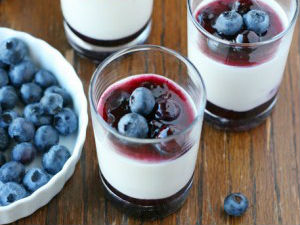 Panna cotta việt quất