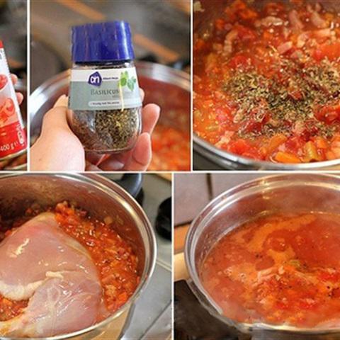 Cách làm pasta thịt gà sốt rau củ