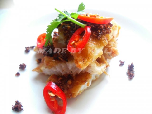 Phi-lê cá ba sa chiên sả ớt