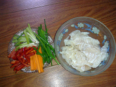 Phi-lê cá basa cuộn