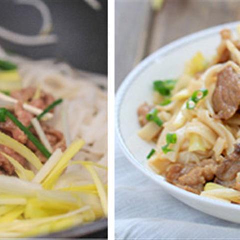 Cách làm phở xào với thịt bò