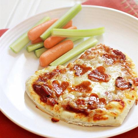Cách làm pizza trái tim