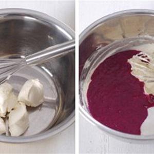 Cách làm pudding phô mai trộn thanh long đỏ