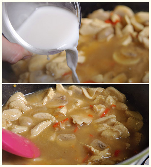 Pudding sữa hấp hoa quả vị hoa hồng