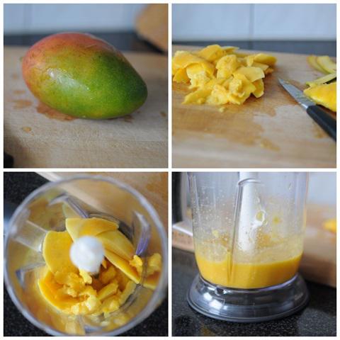 Cách làm pudding xoài hạt é