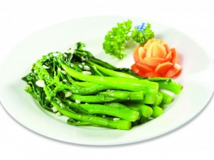 Rau cải ngồng muối chua xào tỏi