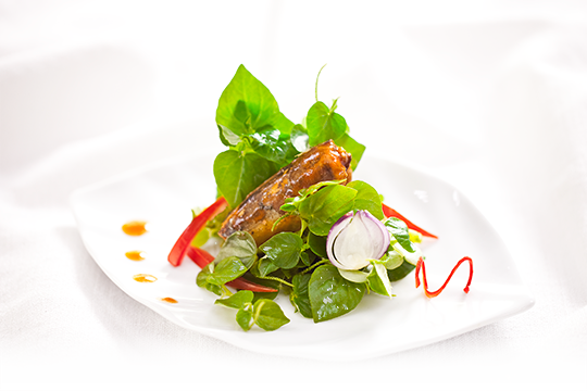 Rau càng cua trộn cá mòi