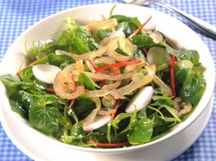 Rau càng cua trộn sứa