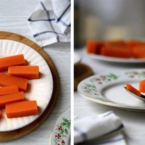 Cách làm rau câu bí đỏ