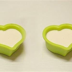 Cách làm rau câu cà phê trái tim