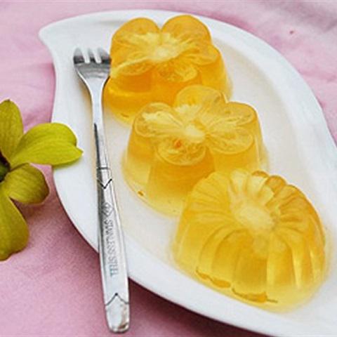 Cách làm rau câu cam nhân bánh flan