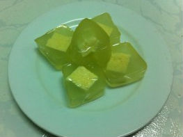 Rau câu dưa gang nhân flan