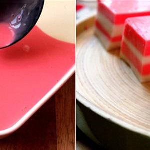 Cách làm rau câu dừa nhiều lớp