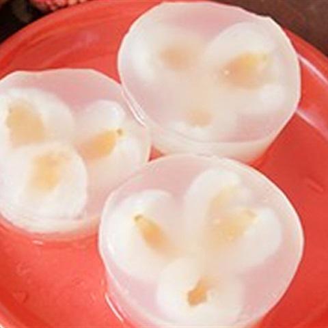 Cách làm rau câu dừa vải