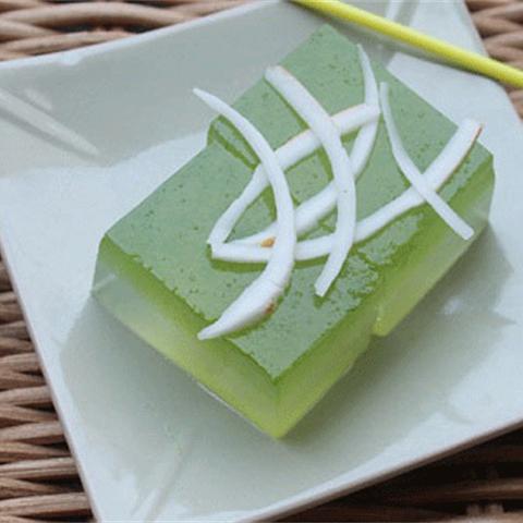 Cách làm rau câu dừa vị lá dứa