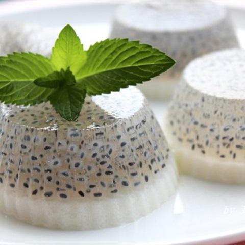 Cách làm rau câu hạt é sữa chua