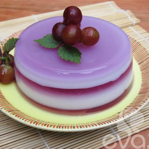 Cách làm rau câu khoai lang tím