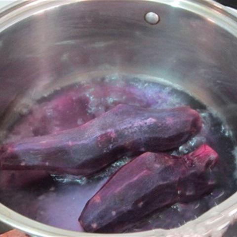 Cách làm rau câu khoai lang tím