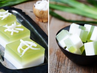 Rau câu lá dứa cốt dừa thơm béo