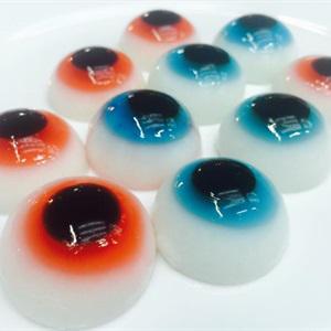 Cách làm rau câu nhãn cầu Halloween