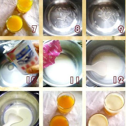 Cách làm rau câu sữa bí đỏ