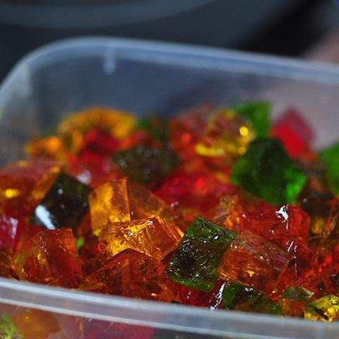 Cách làm rau câu sữa Broken Glass