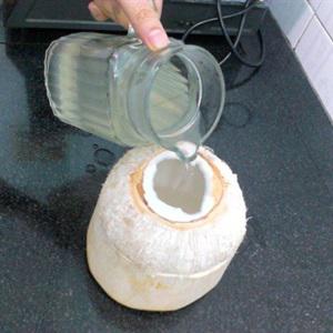 Cách làm rau câu trái dừa lá dứa