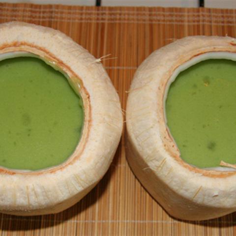 Cách làm rau câu trái dừa lá dứa