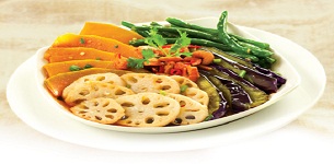 Rau củ chiên tẩm nước tương