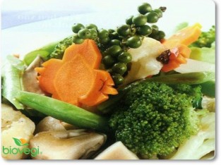 Rau củ xào tiêu xanh