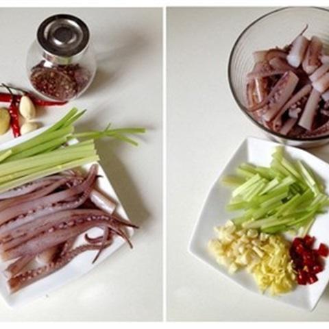 Cách làm râu mực xào giòn