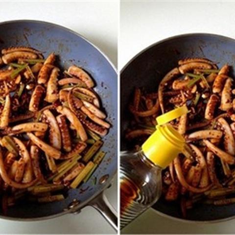 Cách làm râu mực xào giòn