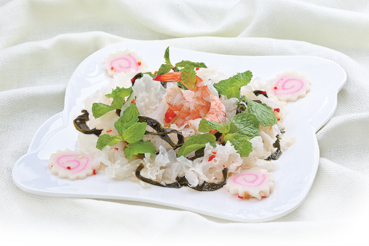 Rong biển trộn nấm tuyết