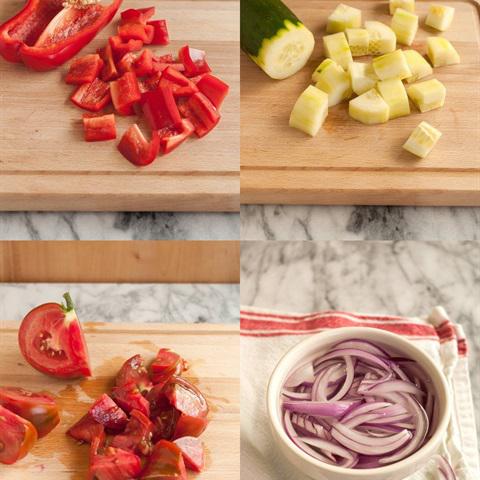 Cách làm salad bánh mì