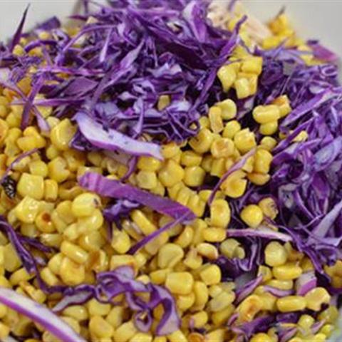 Cách làm salad bắp cải tím trộn bắp