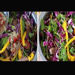 Cách làm salad bò áp chảo