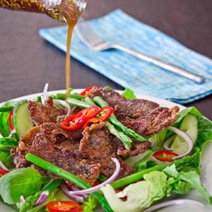 Cách làm salad bò chiên