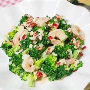 Cách làm salad bông cải trộn tôm