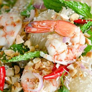 Cách làm salad bưởi tôm