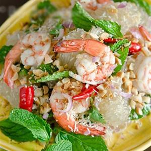 Cách làm salad bưởi tôm