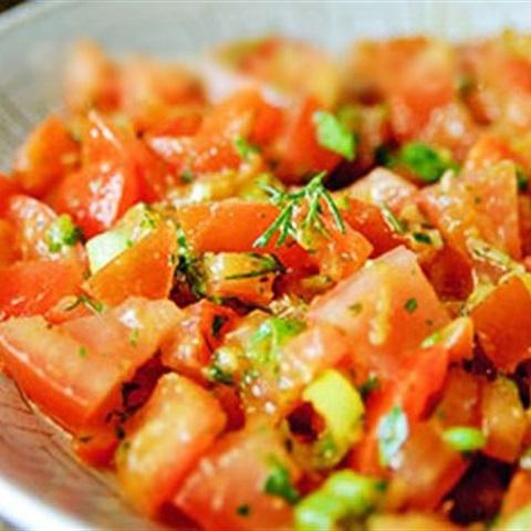 Cách làm salad cà chua kiểu Ma rốc