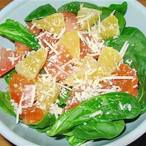 Cách làm salad cam và mồng tơi