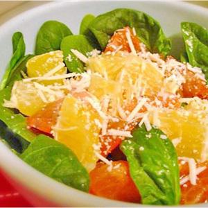 Cách làm salad cam và mồng tơi