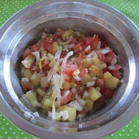 Cách làm salad đậu bắp