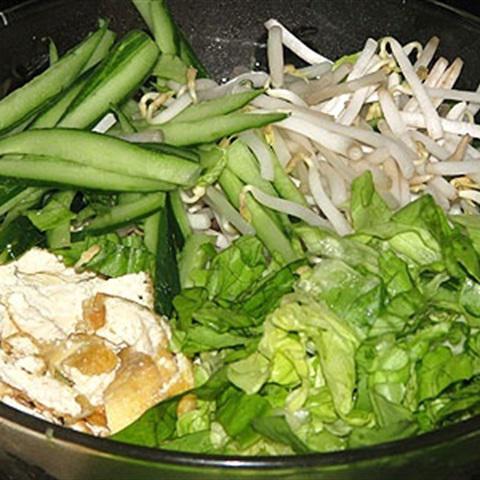 Cách làm Salad đậu hũ chiên