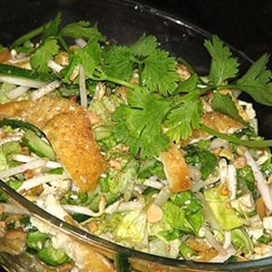 Cách làm Salad đậu hũ chiên