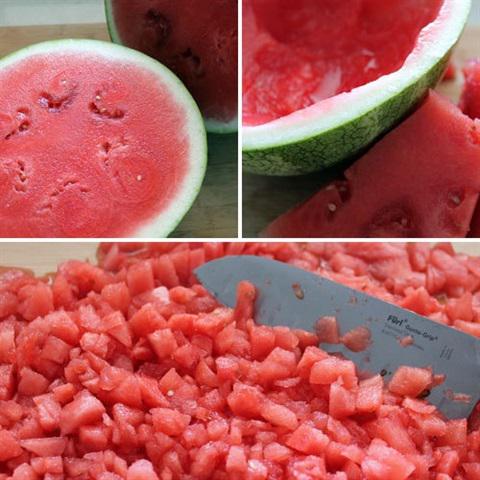 Cách làm salad dưa hấu mix dưa leo