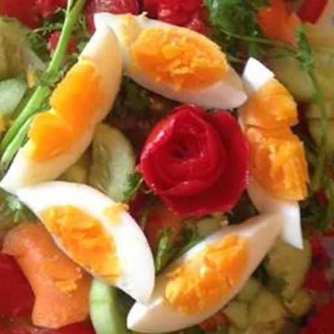 Cách làm salad dưa leo trộn cà chua