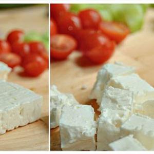 Cách làm salad Feta Kabobs xiên que