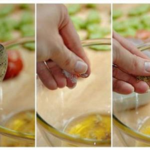 Cách làm salad Feta Kabobs xiên que